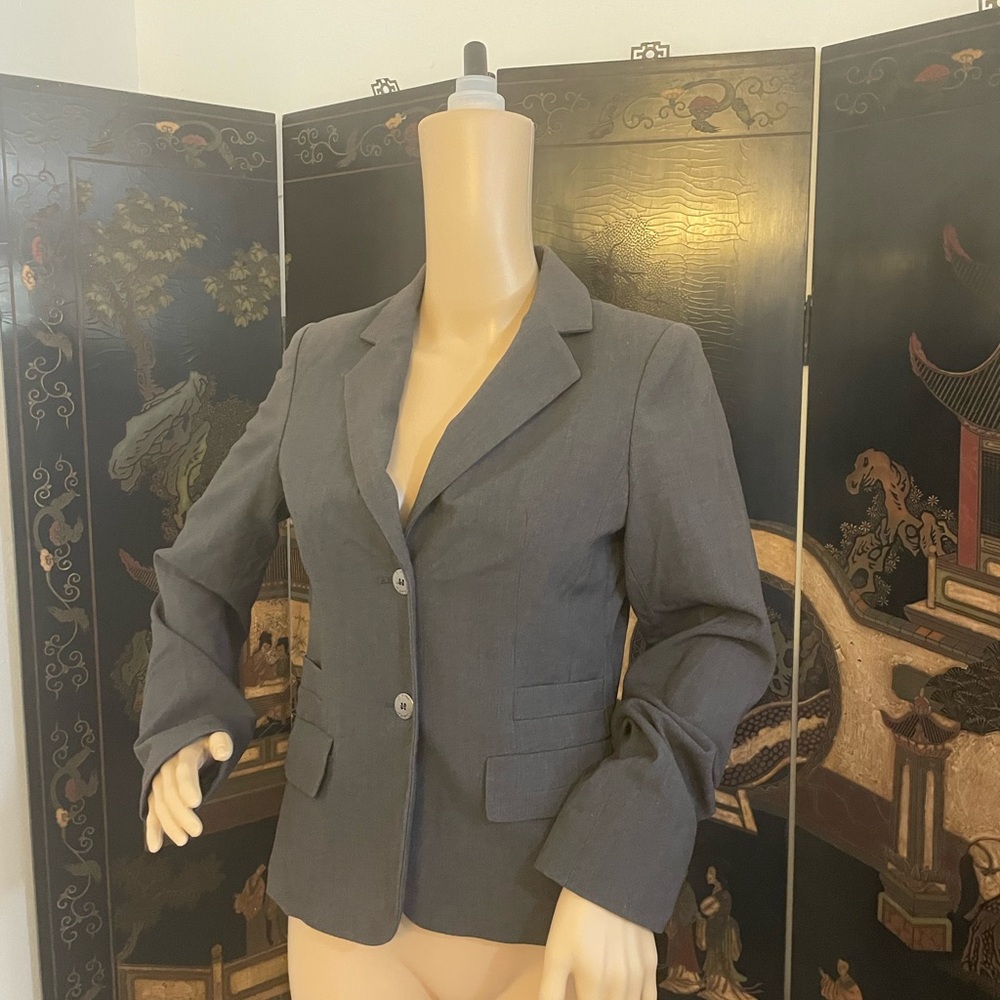 Calvin Klein, size 6P, gray blazer